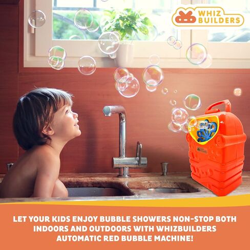 آلة فقاعات Whizbuilders للأطفال، ألعاب الفناء الخلفي، ألعاب الأطفال الصغار في الهواء الطلق، مع إعادة تعبئة المحلول، ألعاب فقاعات يدوية خالية من مادة BPA، منفاخ يعمل يدويًا، خفيف الوزن، لا حاجة إلى بطارية (سمكة الفقاعات) (أزرق) in Saudi Arabia