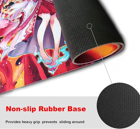 Card Rubber Play Mat Duel Mat Gaming Competition Pad Mat Card Binder Deck 23.5x13.7in (Red Rose Dragon 2) in Saudi Arabia