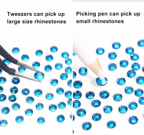 5760Pcs SS6 Black Diamond Hotfix Rhinestones Crystal Glass Gemstones for Clothes Fabric Shirts Cups Sparkly Decoration Flat Back Round (2MM Bulk) in Saudi Arabia
