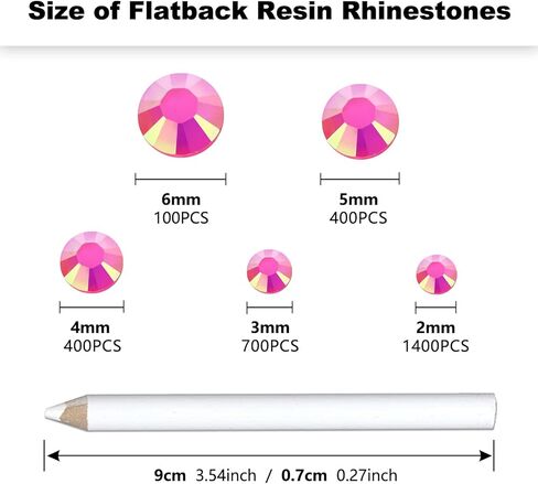 Briskbloom 3000 قطعة من أحجار الراين المسطحة، 2 مم 3 مم 4 مم 5 مم 6 مم أزرق ملكي AB أحجار الراين المسطحة للحرف اليدوية، البهلوانات، الأكواب، الزجاجات، الأظافر، أحجار الراين الهلامية الفضفاضة in Kuwait