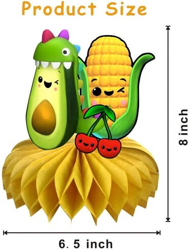 6Pcs Hey Bear Sensory Fruit Table Centerpiece Party Supplies, Birthday Party Desktop for Hey Bear Sensory Fruit 1st Birthday Decorations in Kuwait