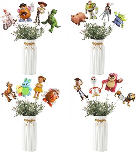 32PCS Toy Inspired Story Party Decorations,Centerpieces Decorations Stick Table Toppers For Birthday Party Baby Shower Party Supplies Decor Table Toppers in Kuwait