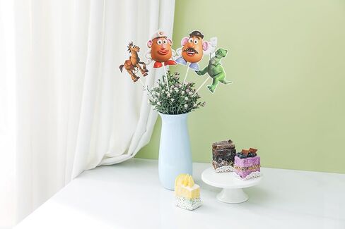 32PCS Toy Inspired Story Party Decorations,Centerpieces Decorations Stick Table Toppers For Birthday Party Baby Shower Party Supplies Decor Table Toppers in Kuwait