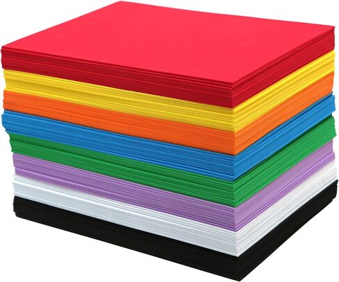 50 Pack Foam Handicraft Sheets (6 x 9 Inches) Colorful Crafting Sponge Paper for Classroom Art and Craft DIY Projects | Thick and Soft Paper,10 Colors in Kuwait