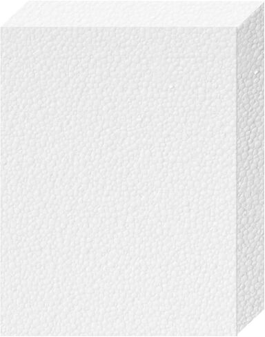 3 عبوات من ألواح البوليسترين EPS مقاس 17 بوصة × 13 بوصة × 2 بوصة من أجل الأعمال اليدوية والنمذجة والمشروعات الفنية وألواح النحت وكتل الرغوة الحرفية ومكعبات الرغوة المستطيلة من الطوب in Kuwait