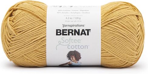 خيوط Bernat Softee القطنية ذات الموجات الزرقاء - 3 عبوات بوزن 120 جم/4.25 أونصة - نايلون - 3 DK (خفيف) - 254 ياردة - الحياكة والكروشيه والحرف اليدوية in Kuwait
