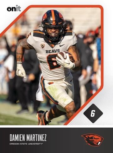 بطاقات تجارة ولاية أوريغون لكرة القدم - 14 بطاقة - مرخصة رسميًا من الرابطة الوطنية لرياضة الجامعات لعام 2023 - الفريق بأكمله - توقيعات بطاقات سلسلة التوقيع - بطاقات التعتيم - بطاقات سلسلة الأيقونة in Kuwait