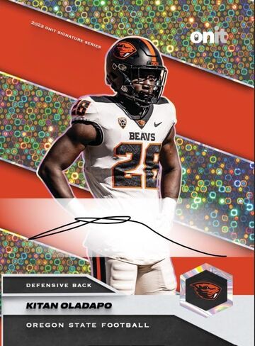 بطاقات تجارة ولاية أوريغون لكرة القدم - 14 بطاقة - مرخصة رسميًا من الرابطة الوطنية لرياضة الجامعات لعام 2023 - الفريق بأكمله - توقيعات بطاقات سلسلة التوقيع - بطاقات التعتيم - بطاقات سلسلة الأيقونة in Kuwait