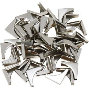 Semetall Metal Book Corner 50 Pcs 0.86"x0.86" Home Triangular Shaped Album Book Notebook Corner Protector,Menu Folder Corner Protectors Small Corner Protection Accessories for Books (Silver) in Saudi Arabia