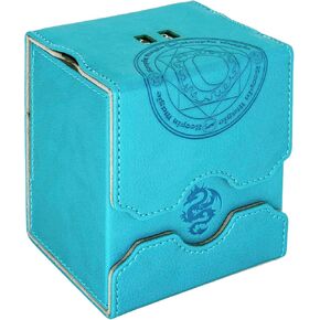 Zoopin Leather Deck Box with Built-in Spinning Life Counter, Green for MTG,Yugioh,Pokeman,TES Legacy,Munchkins CCG Decks and Also Small Tokens or Dice- Hold 100 Sleeved Cards or 150 Naked Cards … in Kuwait