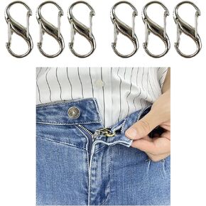 FYOURH Zipper Lock - Upper Clasp for Jeans - Keeps Pants Zipper Up - Mix Colors