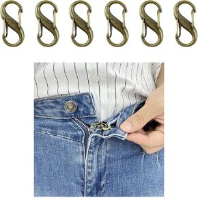 FYOURH Zipper Lock - Upper Clasp for Jeans - Keeps Pants Zipper Up - Mix Colors in Kuwait