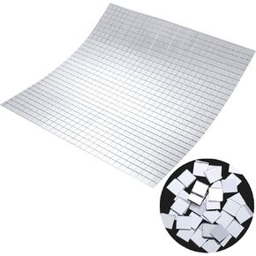 Self-Adhesive Mini Square Glass, Decorative Craft DIY Accessory Mirrors Mosaic Tiles (10 x 10 mm, 800 Pieces) in Saudi Arabia