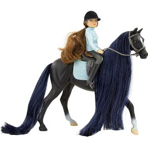 Breyer Horses Freedom Series Horse and Western Rider Set | Charm & Gabi | Horse and Rider Set | Horse Toy | 9.75" x 7" | 1:12 Scale | Model #61146, Brown in Kuwait