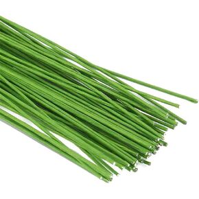 100 Pcs Floral Wire, 18 Gauge Flower Wire, Florist Wire Green Wire for DIY Crafting Wreath, Floral Arrangement, Bouquet Stem Wrapping, Christmas Wreaths Tree, Wedding Bouquets in Kuwait