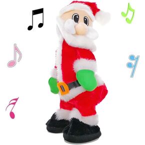 ALIMITOPIA Twerking Santa Electric Toy,Christmas Musical Doll Dancing and Singing Xmas Plush Wiggle Hip Santa Claus Electric Toy Funny Gift(English Song) in Saudi Arabia