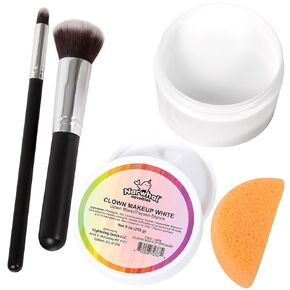 White Face Paint Makeup - Sweat Proof No Smear Face Paint White - Cream Face Paint Halloween White Makeup - Clown Makeup Kit for Joker Mime Pennywise Vampire