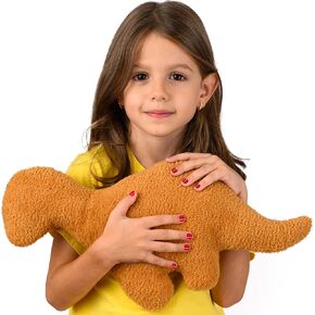 nutty toys Super Soft & Cute Dino Nugget Plush Pillow - Large 16" Dinosaur Chicken Nugget Room Decor for Boys & Girls - Top 2023, Best Stocking Stuffers for Kids Tweens Teens & Adults in Kuwait