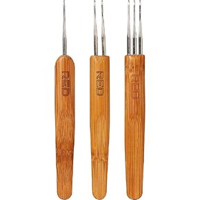 RED by Kiss Dreadlock Crochet Hook – Crochet Hook Tool for Hair Dreadlocks, Dread Locks Crochet Loc Needle for Braid Craft (2 in 1-0.75mm)