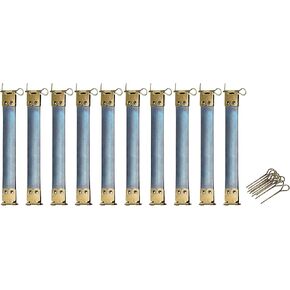 uxcell Metal Internal Flex Frames, 10Pcs 100mm/3.94" Long Lock Frame Kiss Lock Clasp Bag Frame, Hinges Spring Clip Hook for DIY Purse Handle Bag Making Sewing Craft (Bronze) in Kuwait