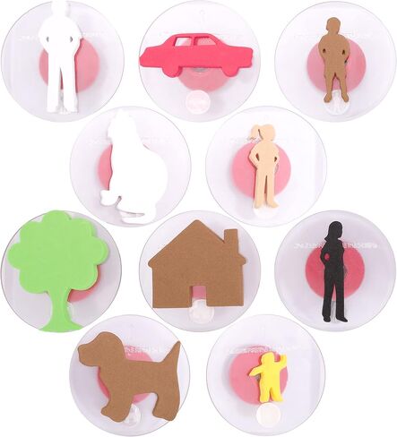 READY 2 LEARN Giant Stampers - Family Members - Set of 10 - Easy to Hold Foam Stamps for Kids - Arts and Crafts Stamps for Displays, Posters, Signs and DIY Projects in Saudi Arabia