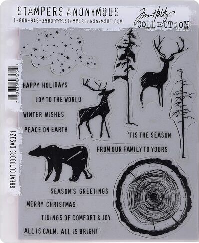 Stampers Anonymous CMS321 Tim Holtz Cling Stamps 7"X8.5"-Outdoors in Saudi Arabia