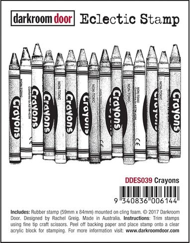 باب غرفة مظلم DDES039 ختم لاصق 3 بوصة × 2 بوصة ، ألوان شمع in Kuwait