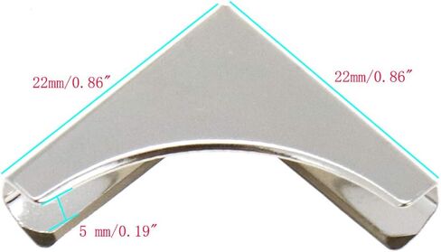 Semetall Metal Book Corner 50 Pcs 0.86"x0.86" Home Triangular Shaped Album Book Notebook Corner Protector,Menu Folder Corner Protectors Small Corner Protection Accessories for Books (Silver) in Saudi Arabia