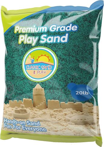 Classic Sand and Play Black Colored Play Sand, 5 lb. Bag, Natural and Non-Toxic, Fun Wet and Dry Indoor and Outdoor, Sandbox, Therapy, and Table Use, Building, Stimulate Sensory Needs in Kuwait