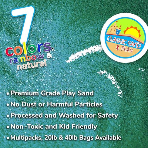 Classic Sand and Play Black Colored Play Sand, 5 lb. Bag, Natural and Non-Toxic, Fun Wet and Dry Indoor and Outdoor, Sandbox, Therapy, and Table Use, Building, Stimulate Sensory Needs in Kuwait