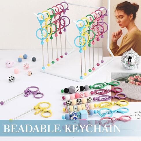 Tondiamo 24 Pcs Beadable Keychain Bar in Kuwait