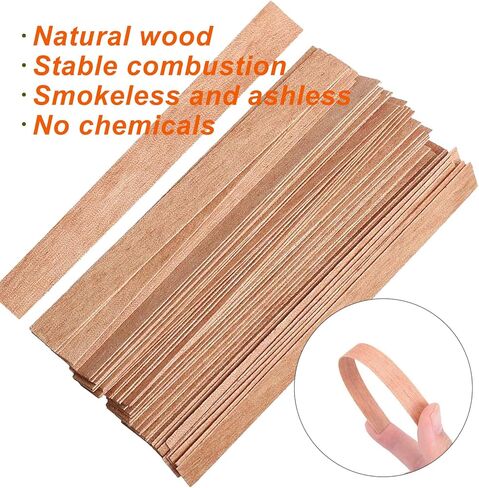 FOXNSK 60 قطعة شموع مع حامل حديدي، 3 شمعات خشبية مختلفة الحجم شموع طبيعية صديقة للبيئة لصناعة الشموع الحرفية in Kuwait