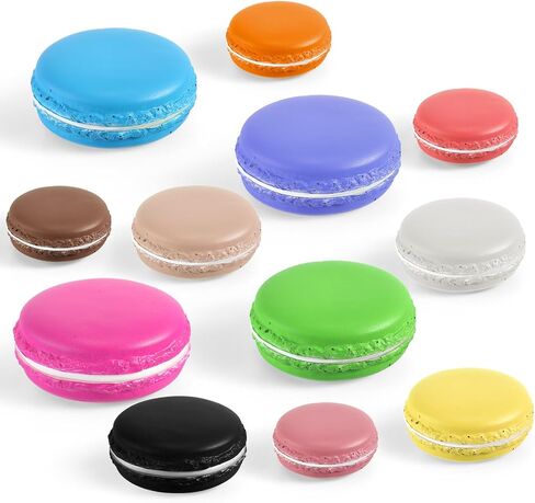 12 Pieces Fake Food Realistic Artificial Toy Bread Cupcake Slice Fake Donuts Desserts Decoration Macaroon Birthday Toys Faux Fruit Simulation Croissant Fake Model Pu Photography Props (Desserts) in Kuwait