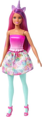Barbie Doll, Mermaid Toys, Barbie Clothes and Accessories, Fantasy Dress-Up Set with Mermaid Tale, Baby Unicorn and Dragon Pets in Saudi Arabia