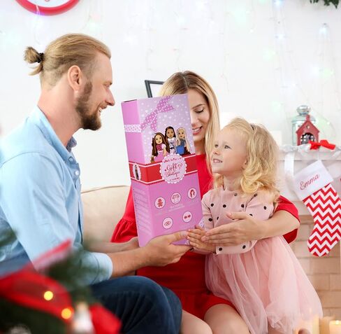 دمية فتاة مقاس 18 بوصة من Gift Boutique، دمية عصرية قابلة لاتخاذ الوضعيات مع شعر ناعم للتصفيف والملابس والأحذية والمحفظة والإكسسوارات، دمية الأميرة للفتيات والأطفال in Saudi Arabia