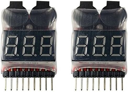 منبه Apex RC Products 2 Pack Lipo Battery Checker LED 1-8 Cell 1655 in Kuwait