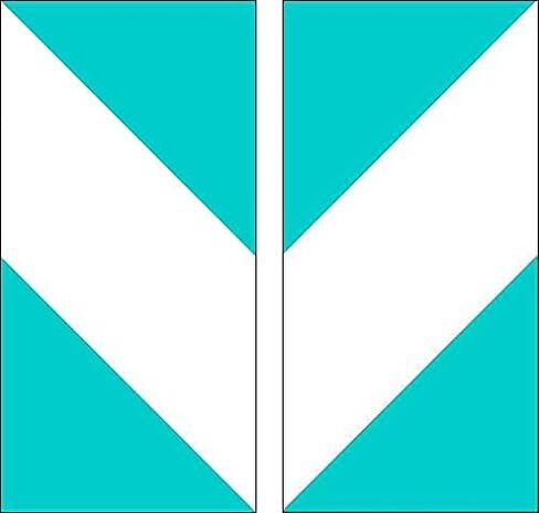 بلوك لوك مسطرة لحاف من فلاينج جيز 1-1/2 انش × 3 انش بلمسة نهائية ، 2 انش × 3-1/2 انش مقاس مشذب للحافات in Kuwait