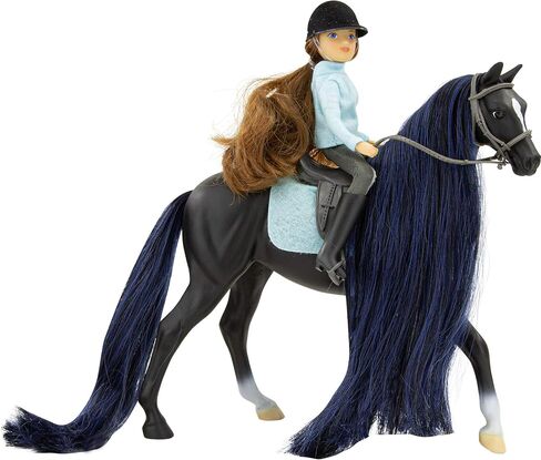 Breyer Horses Freedom Series Horse and Western Rider Set | Charm & Gabi | Horse and Rider Set | Horse Toy | 9.75" x 7" | 1:12 Scale | Model #61146, Brown in Kuwait