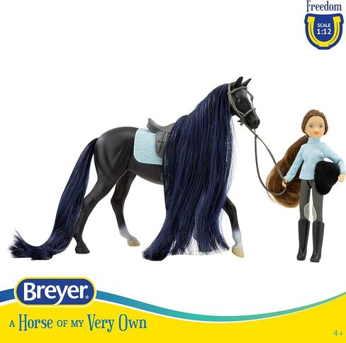 Breyer Horses Freedom Series Horse and Western Rider Set | Charm & Gabi | Horse and Rider Set | Horse Toy | 9.75" x 7" | 1:12 Scale | Model #61146, Brown in Kuwait