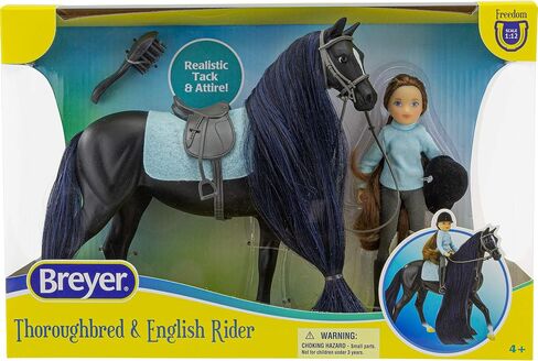 Breyer Horses Freedom Series Horse and Western Rider Set | Charm & Gabi | Horse and Rider Set | Horse Toy | 9.75" x 7" | 1:12 Scale | Model #61146, Brown in Kuwait