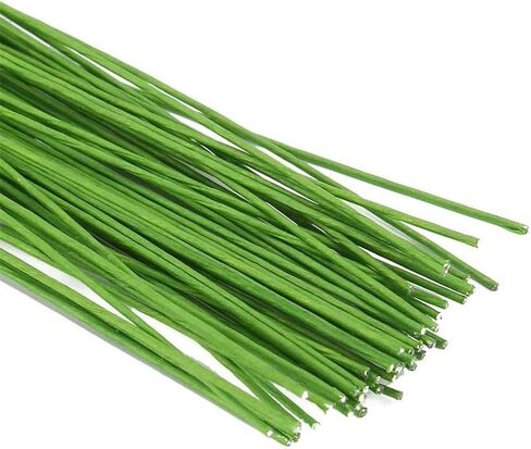 100 Pcs Floral Wire, 18 Gauge Flower Wire, Florist Wire Green Wire for DIY Crafting Wreath, Floral Arrangement, Bouquet Stem Wrapping, Christmas Wreaths Tree, Wedding Bouquets in Kuwait