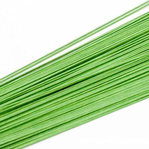 100 Pcs Floral Wire, 18 Gauge Flower Wire, Florist Wire Green Wire for DIY Crafting Wreath, Floral Arrangement, Bouquet Stem Wrapping, Christmas Wreaths Tree, Wedding Bouquets in Kuwait