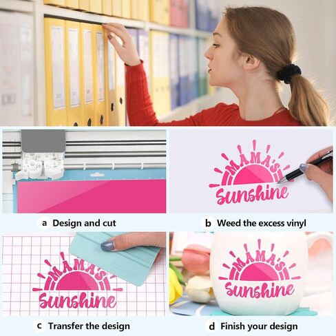 TECKWRAP 001 Vinyl Permanent Adhesive Vinyl Bundle Transparent Holographic Vinyl 12" x 36"/Rolls for Craft Cutters,Sign Plotters (Candy Bundle) in Kuwait
