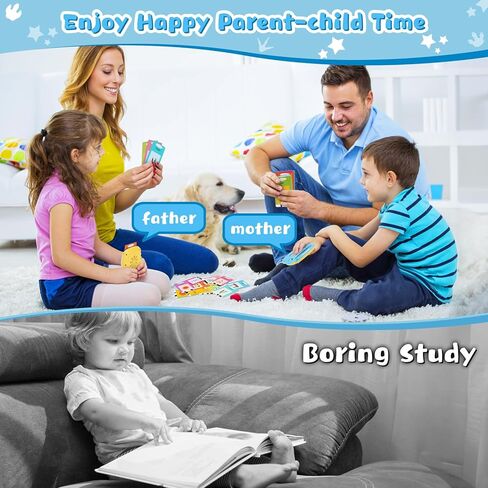 ألعاب بطاقات الفلاش الناطقة للأطفال - ألعاب الأطفال الصغار لعمر 3 4 5 6 7 سنوات مع 112 بطاقة و224 جانبًا من ألعاب تعلم علاج النطق التعليمية والألعاب التفاعلية مع حزمة هدايا in Kuwait