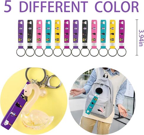 YBW 86 قطعة من لوازم حفلات تلك الفتاة، 50 ملصقًا، 12 سوارًا، 12 سلسلة مفاتيح، 12 دبابيس زر، ديكورات حفلات عيد ميلاد تلك الفتاة، مجموعة هدايا هدايا للأطفال in Kuwait