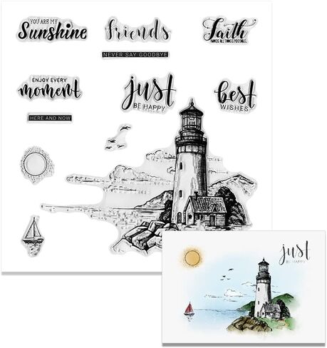 Seaweed Fishes Clear Stamps for Card Making Scrapbooking DIY Decoration, Sea World Transparent Stamp for Crafting Embossing in Kuwait
