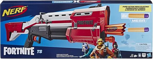 NERF Fortnite Ts Blaster - Pump Action Dart Blaster, 8 Official Mega Fortnite Darts, Dart Storage Stock - for Youth, Teens, Adults in Saudi Arabia