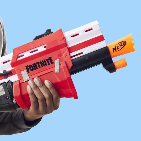 NERF Fortnite Ts Blaster - Pump Action Dart Blaster, 8 Official Mega Fortnite Darts, Dart Storage Stock - for Youth, Teens, Adults in Saudi Arabia