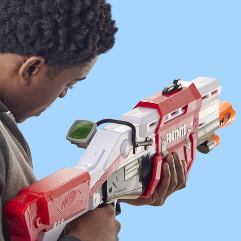 NERF Fortnite Ts Blaster - Pump Action Dart Blaster, 8 Official Mega Fortnite Darts, Dart Storage Stock - for Youth, Teens, Adults in Saudi Arabia