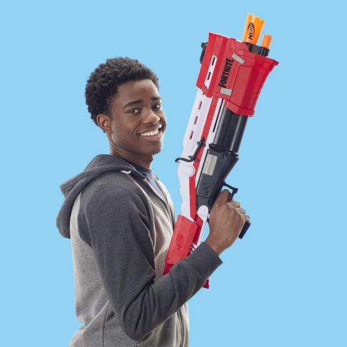 NERF Fortnite Ts Blaster - Pump Action Dart Blaster, 8 Official Mega Fortnite Darts, Dart Storage Stock - for Youth, Teens, Adults in Saudi Arabia